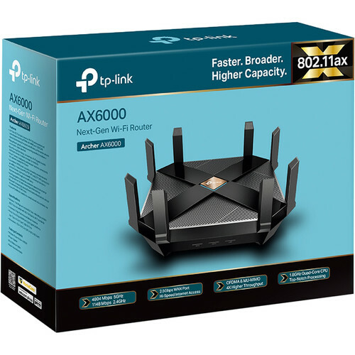 TP-LINK Archer AX6000 Wi-Fi 6 Wireless Gigabit Router / Black