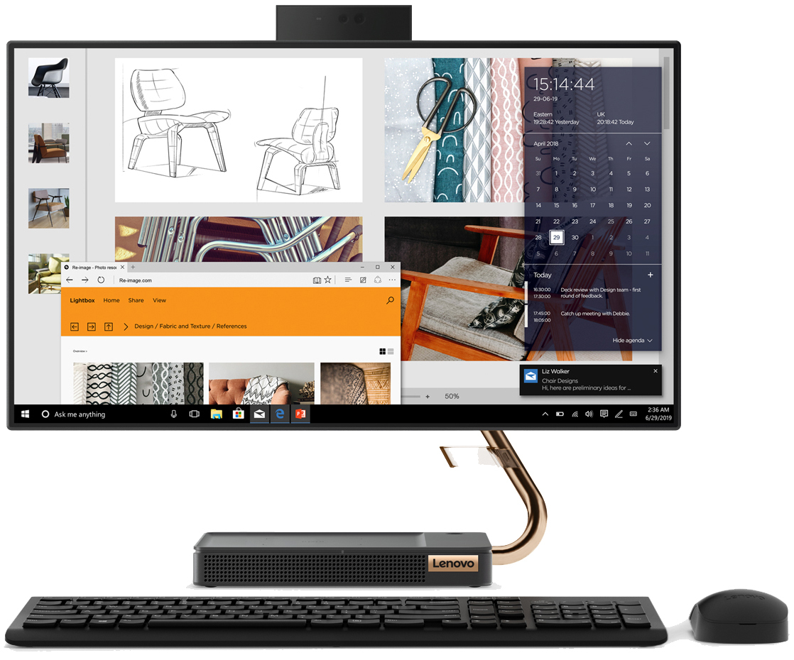 Lenovo IdeaCentre A540-24ICB / 23.8" FullHD IPS / Intel Core i7-9700T / 16GB DDR4 / 512GB SSD / Windows 10 PRO / Black