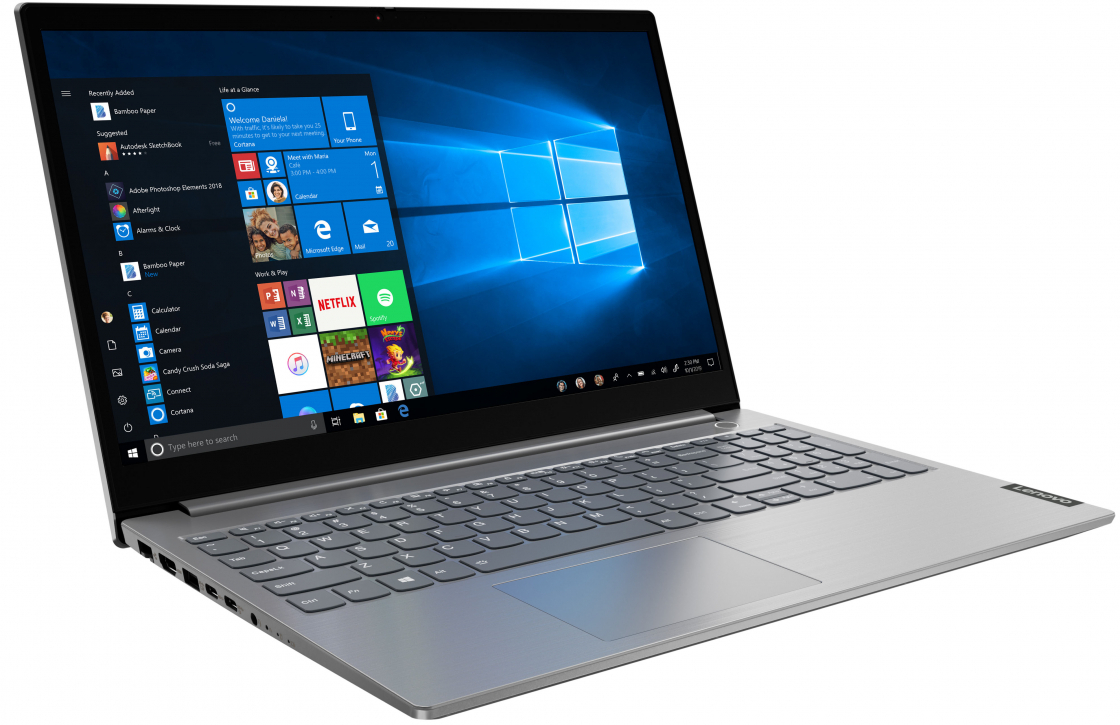 Lenovo ThinkBook 15-IIL / 15.6" FullHD / Intel Core i5-1035G1 / 8Gb RAM / 512Gb SSD / Grey / Windows