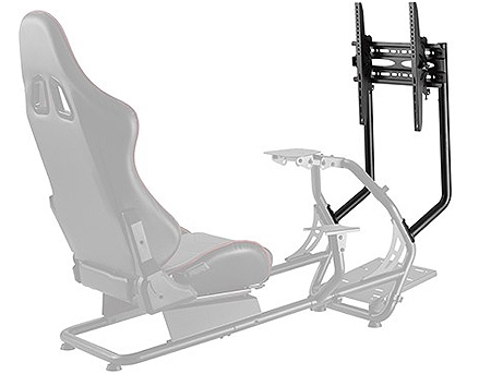Lumi Classic Racing Simulator Cockpit Seat LRS03-BS with Monitor & Gear Shifter Mount / Black