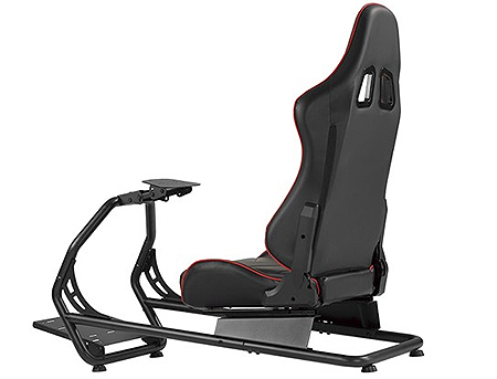 Lumi Classic Racing Simulator Cockpit Seat LRS03-BS with Monitor & Gear Shifter Mount / Black