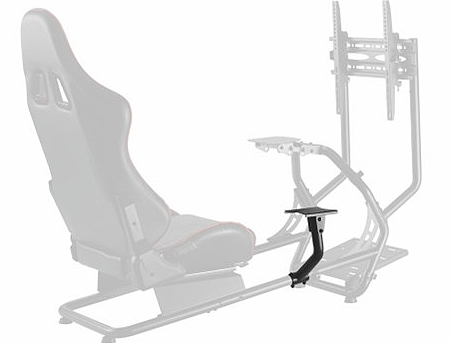 Lumi Classic Racing Simulator Cockpit Seat LRS03-BS with Monitor & Gear Shifter Mount / Black