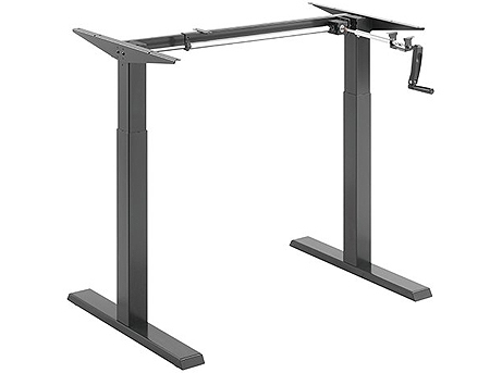 Lumi N05-22D Compact Manual Sit-Stand Desk Frame with Square Column