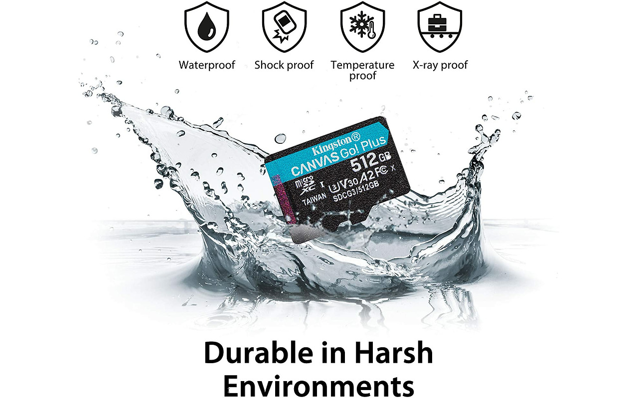 Kingston Canvas Cangas Go Plus SDCG3/512GB microSD 512GB