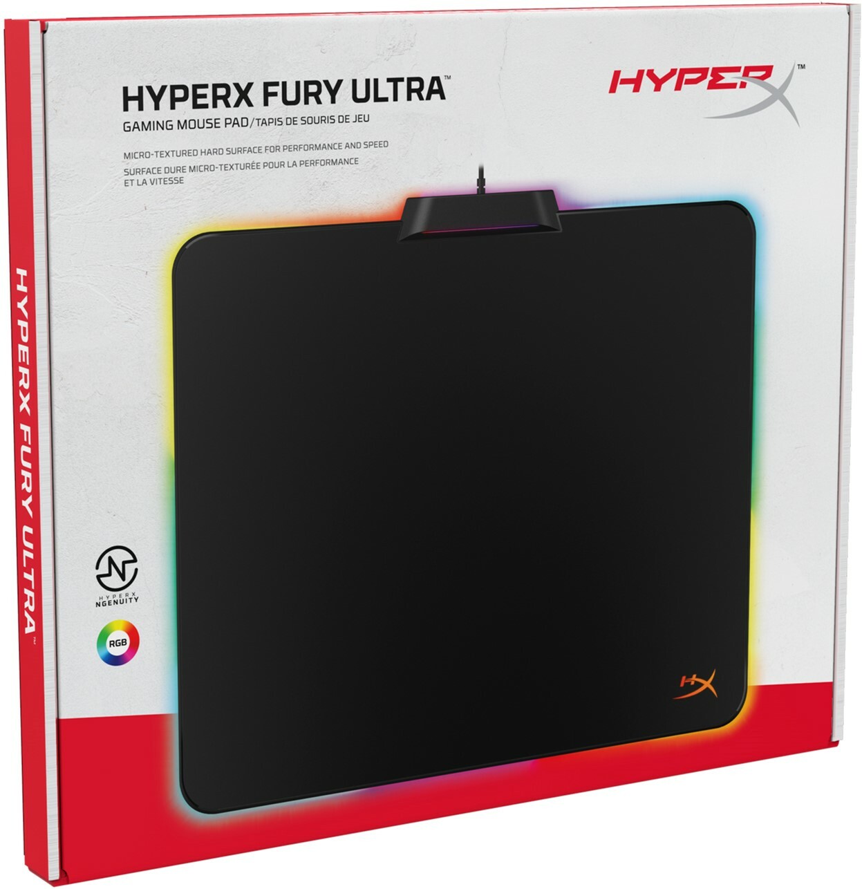 HYPERX FURY Ultra Gaming Mouse Pad with RGB 360 HX-MPFU-M / Black