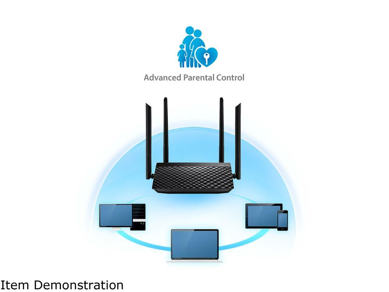 ASUS RT-AC1200 V2 Dual-band Wireless AC1200 Router / Black