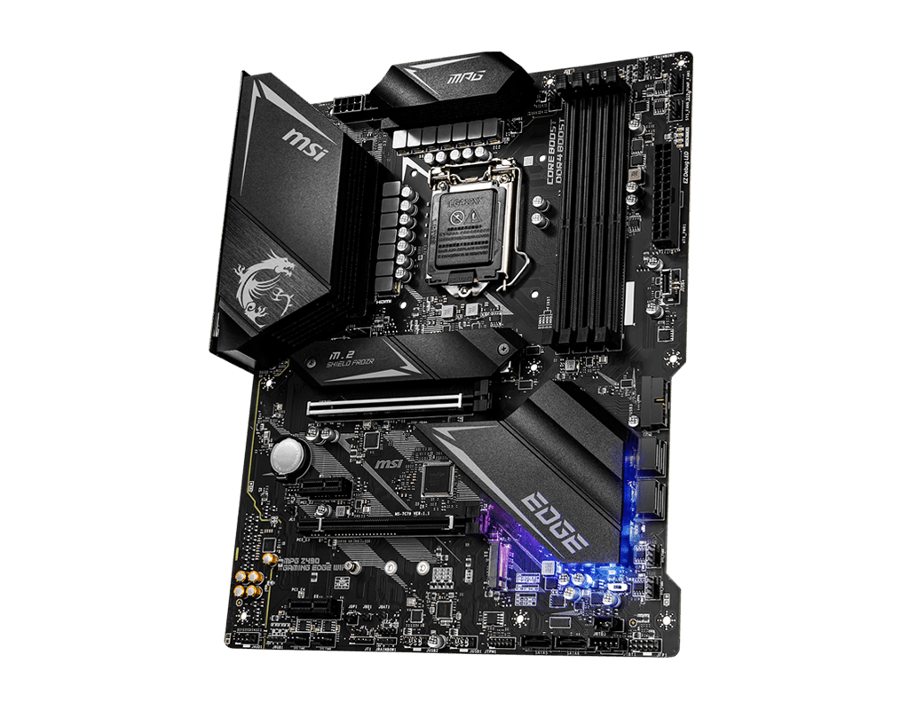 MSI MPG Z490 GAMING EDGE WIFI ATX Socket 1200 Dual 4xDDR4-4800