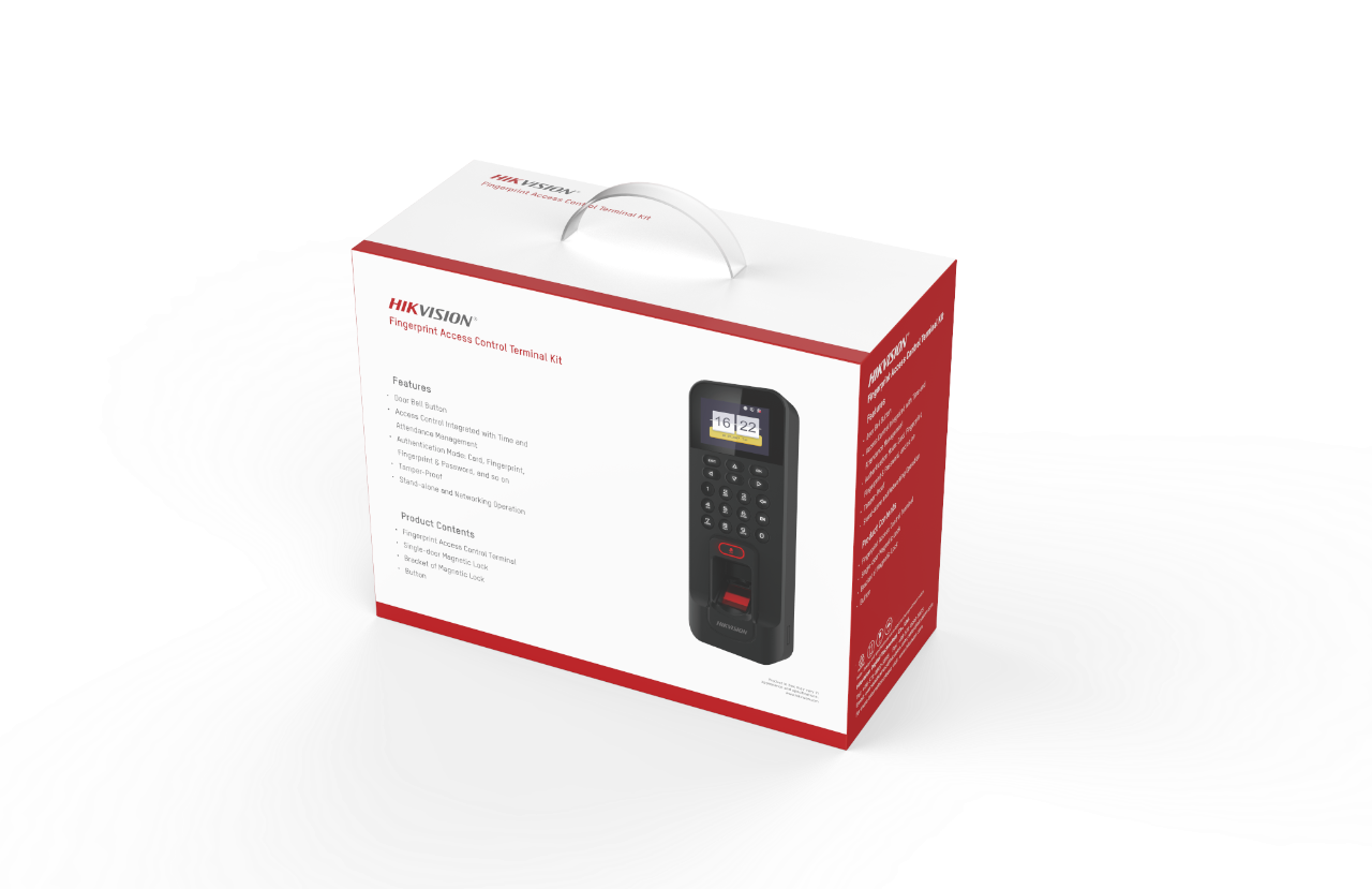 HIKVISION DS-KAS261 Control Terminal Kit / 2.4'' TFT + Fingerprints + Magnetic Lock + Push Button /