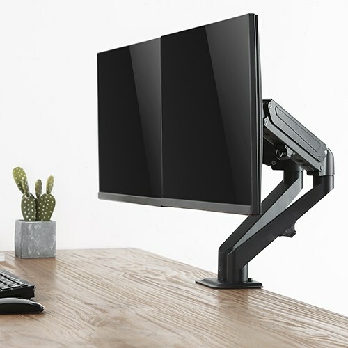 Brateck LDT25-C024 Stylish Dual Monitors Gas Spring Arm / Black