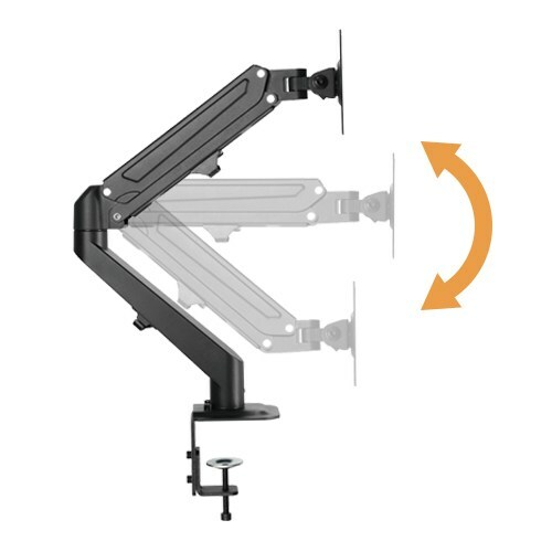 Brateck LDT25-C024 Stylish Dual Monitors Gas Spring Arm / Black