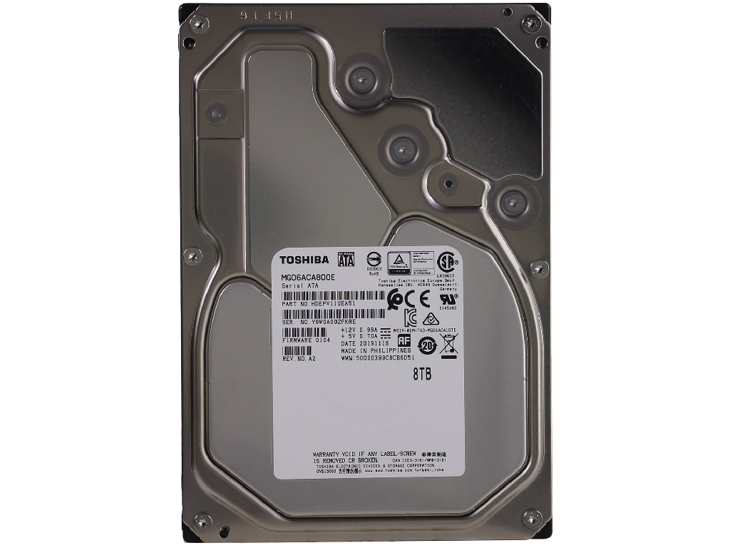 Toshiba Enterprise Capacity MG06ACA800E 3.5" HDD 8.0TB