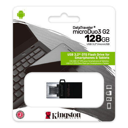 DataTraveler microDuo 3.0 G2 DTDUO3G2/128GB 128GB USB3.1 / Black