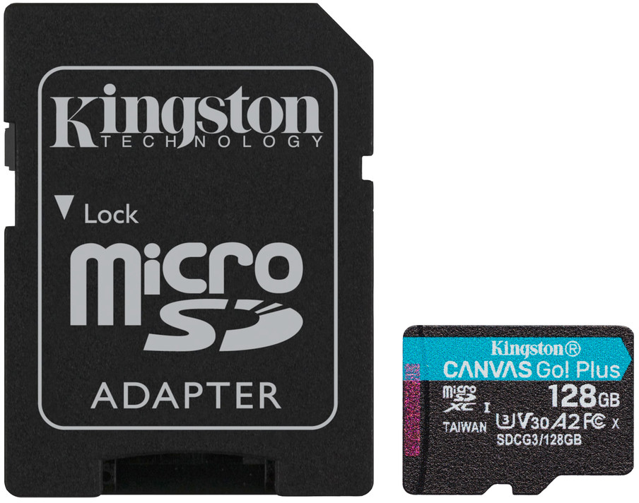 Kingston Canvas Cangas Go Plus SDCG3/128GB microSD 128GB