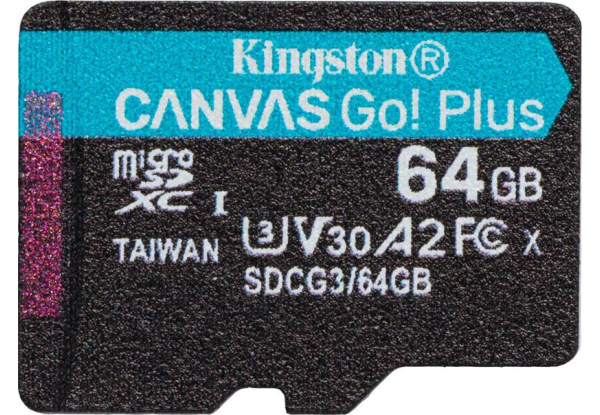 Kingston Canvas Cangas Go Plus SDCG3/64GB microSD 64GB