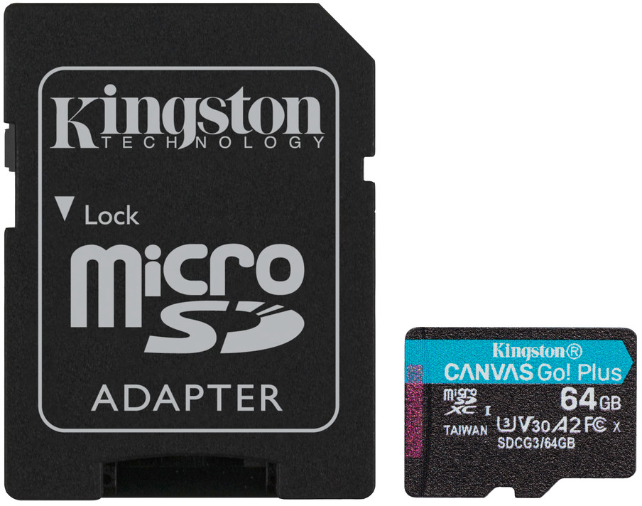 Kingston Canvas Cangas Go Plus SDCG3/64GB microSD 64GB