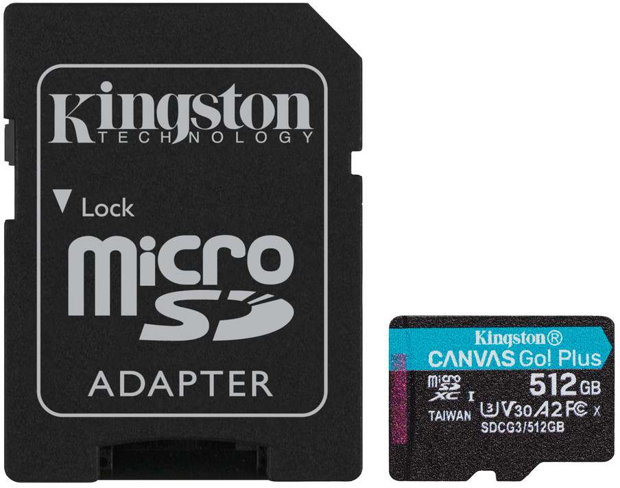 Kingston Canvas Cangas Go Plus SDCG3/512GB microSD 512GB