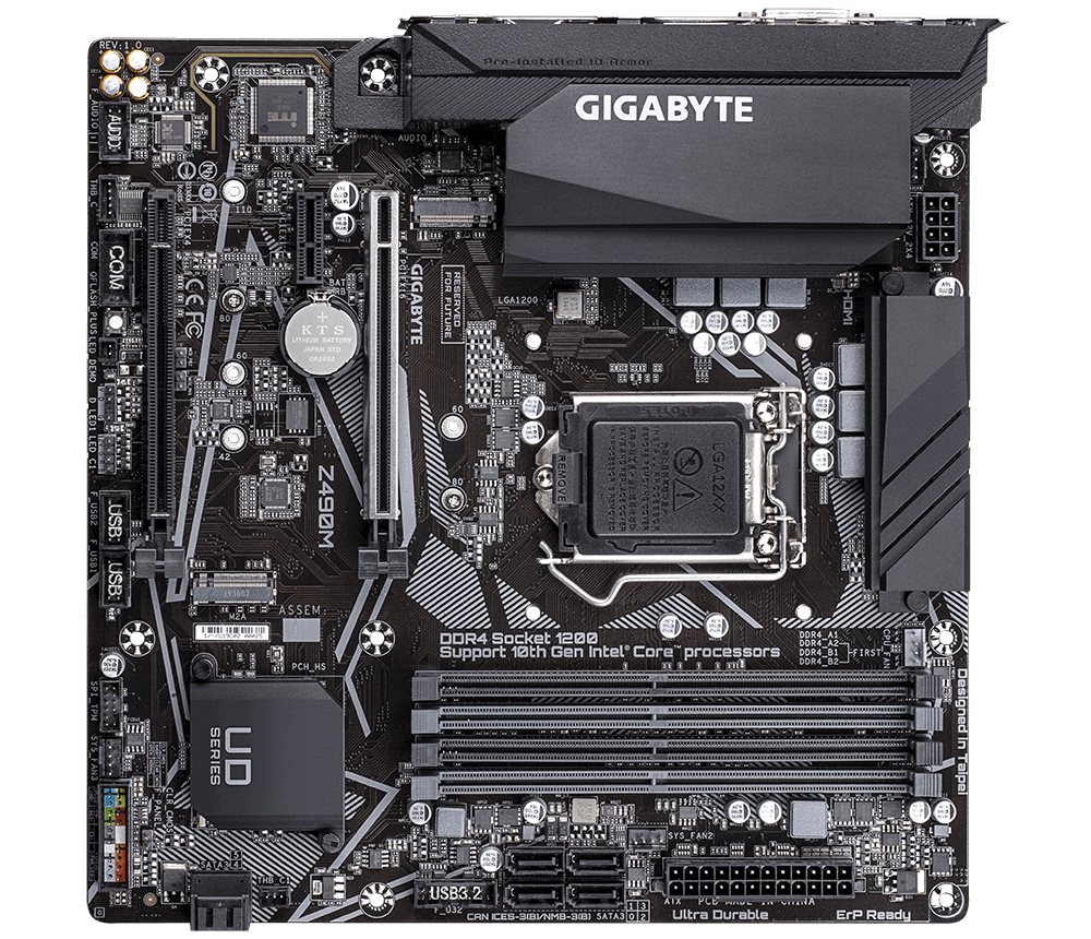 GIGABYTE Z490M mATX S1200