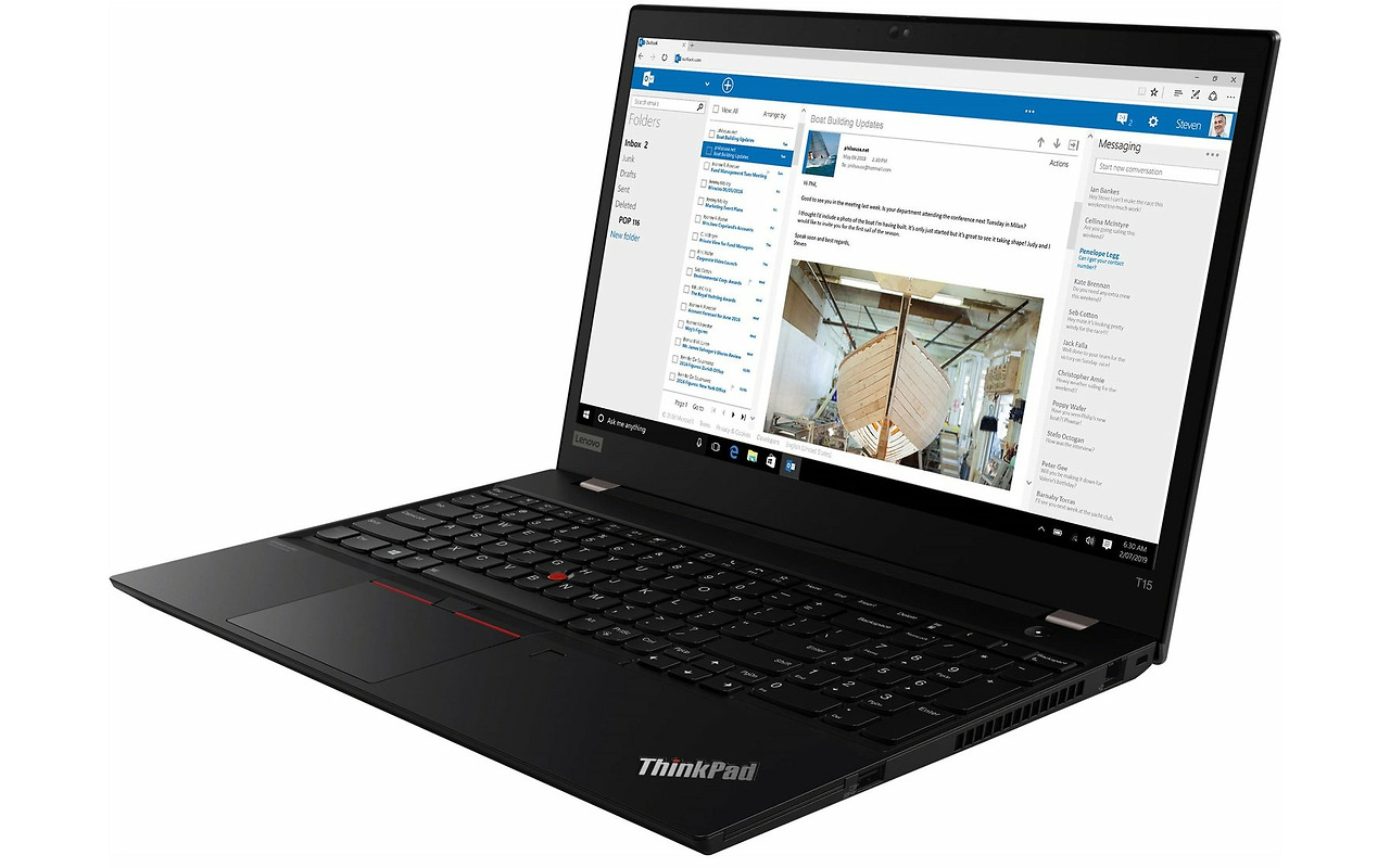 Lenovo ThinkPad T15 / 15.6" FullHD / Intel Core i7-10510U / 16Gb RAM / 512Gb SSD / Black / Linux DOS