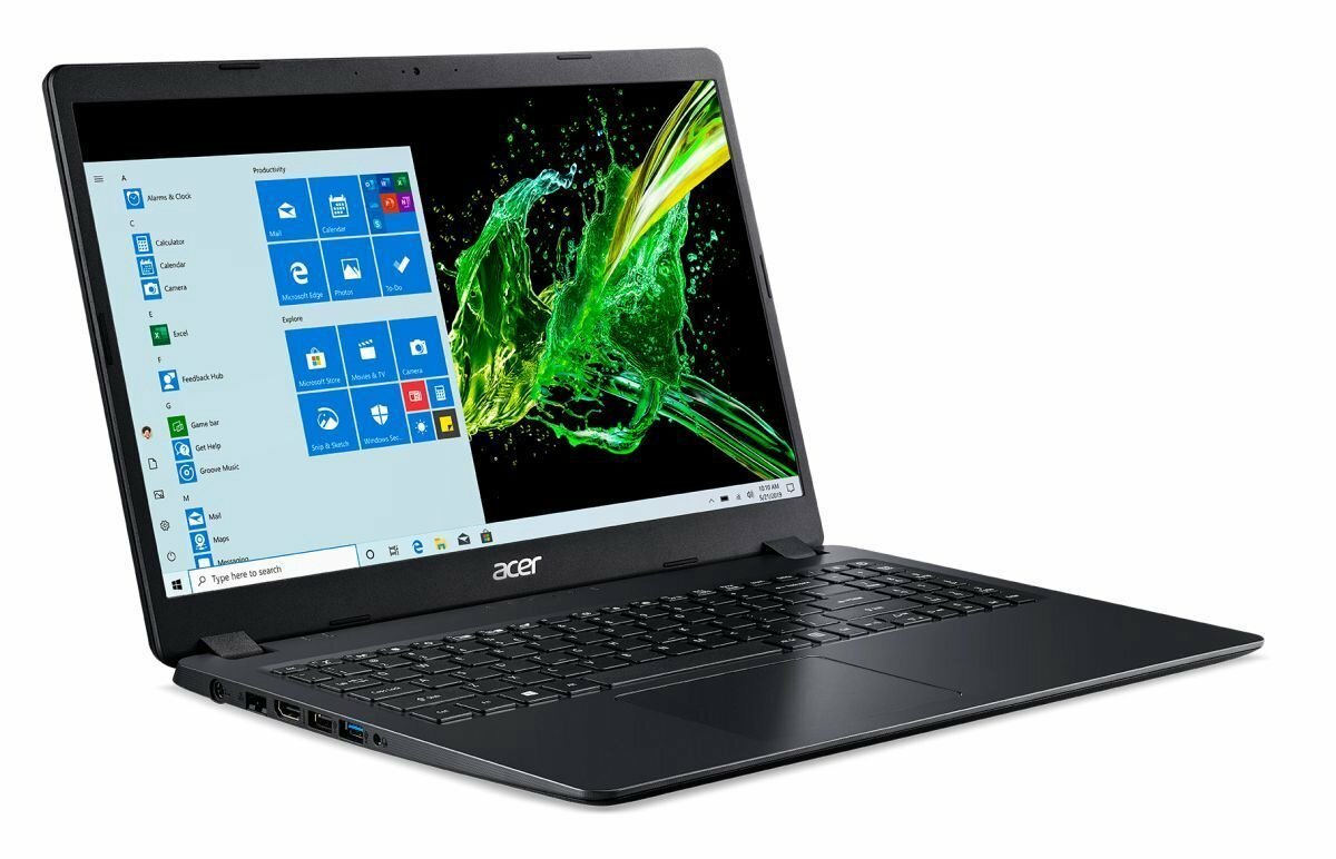 ACER Aspire A315-56 / 15.6" FullHD / Core i3-1005G1 / 8GB DDR4 / 256GB NVMe / Linux / Black