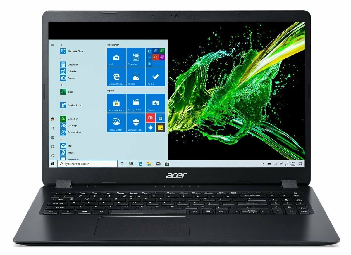 ACER Aspire A315-56 / 15.6" FullHD / Core i3-1005G1 / 4GB DDR4 / 256GB NVMe / Linux / Black