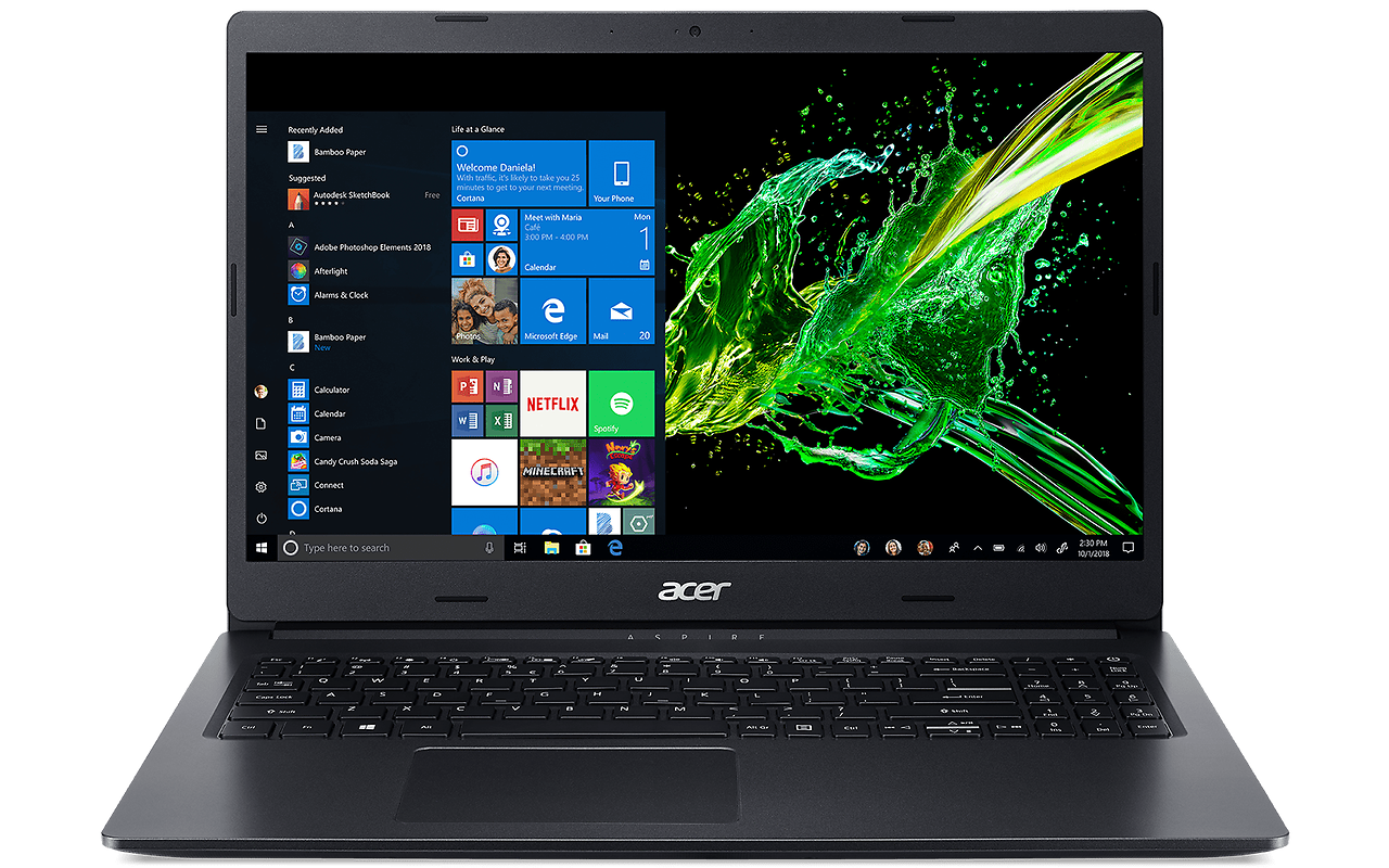 ACER Aspire A315-55KG-3056 / 15.6" FullHD / Intel Core i3-8130U / 8GB DDR4 / 256GB NVMe / NVIDIA GeForce MX130 2GB GDDR5 / Linux / NX.HEHEU.02J / Black
