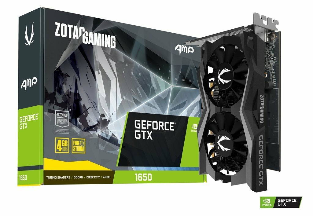 ZOTAC GeForce GTX 1650 D6 AMP! Edition 4GB GDDR6 128bit ZT-T16520D-10L