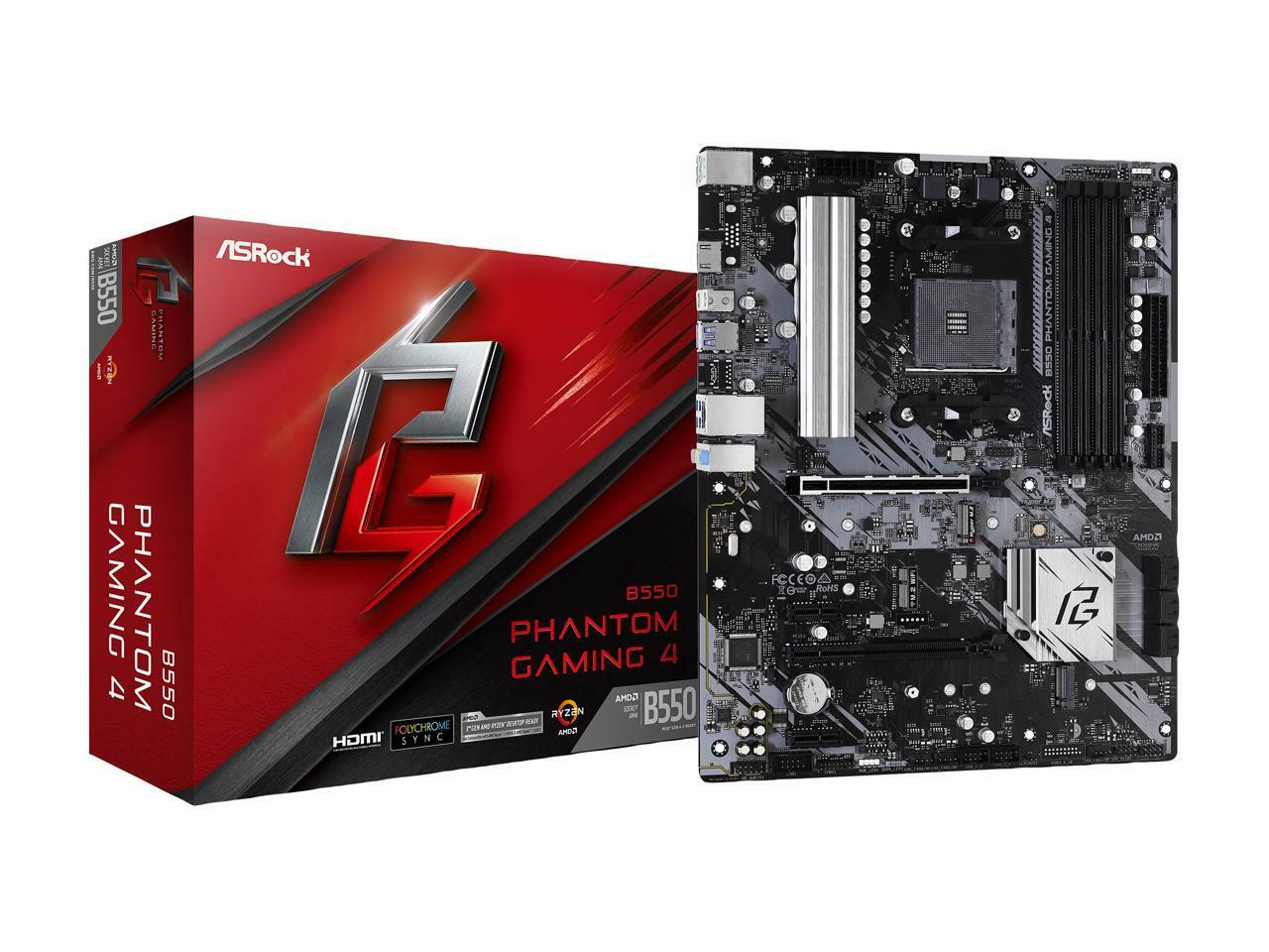 ASRock B550 PHANTOM GAMING 4 ATX AMD AM4