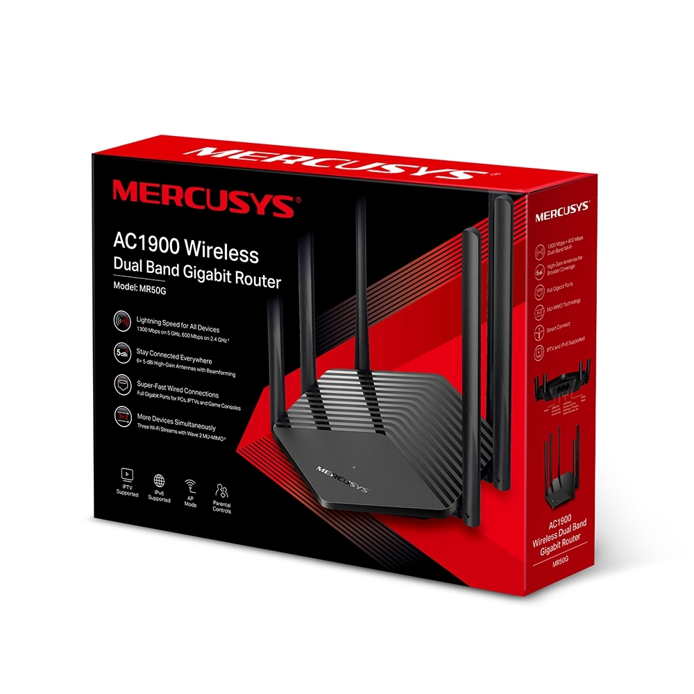 MERCUSYS MR50G AC1900 / Gigabit Black