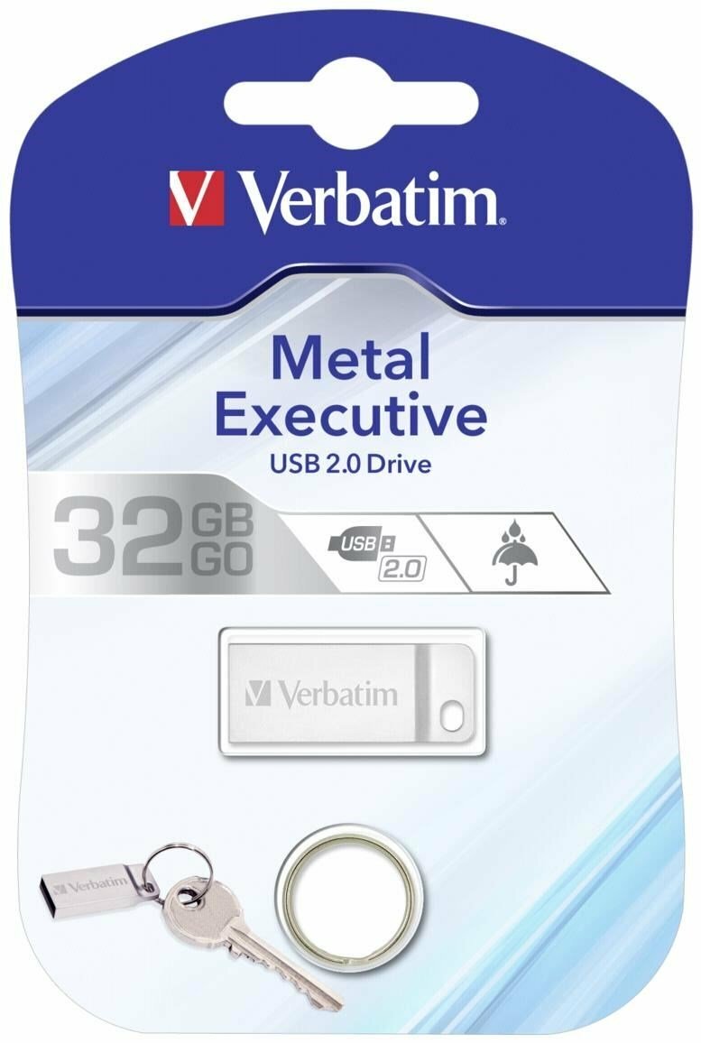 Verbatim Metal Executive 32GB USB2.0 98749 Silver