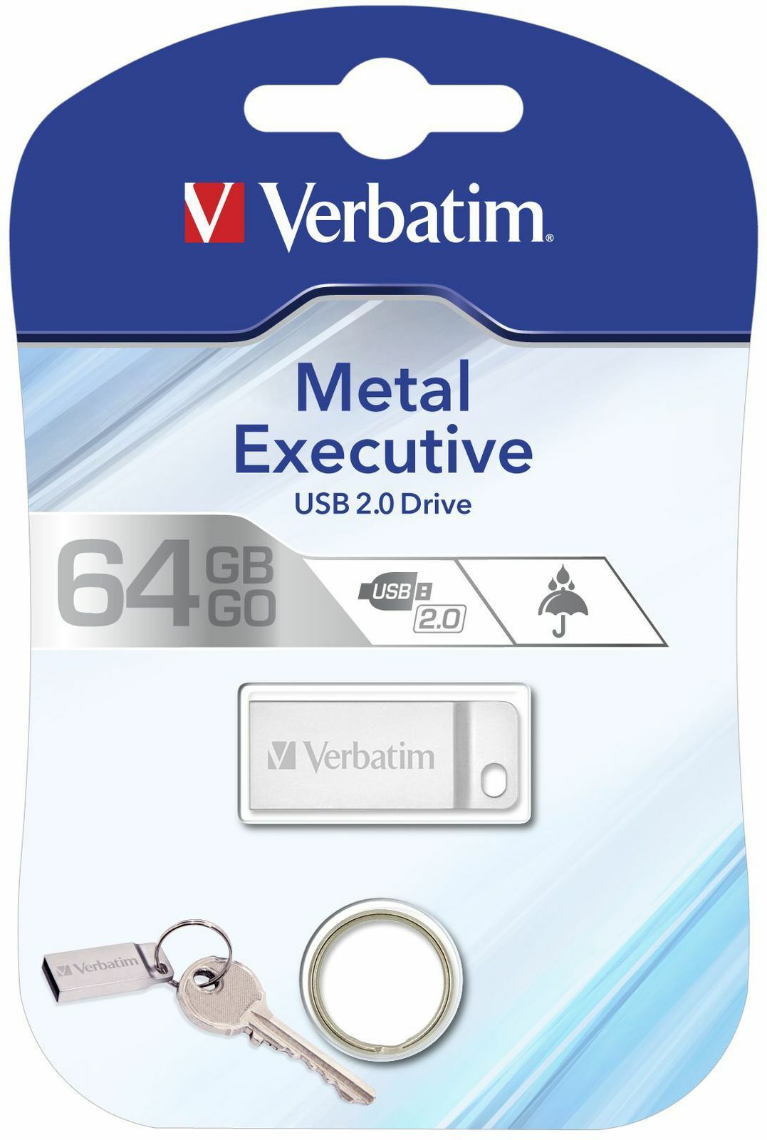Verbatim Metal Executive 64GB USB2.0 98750 Silver