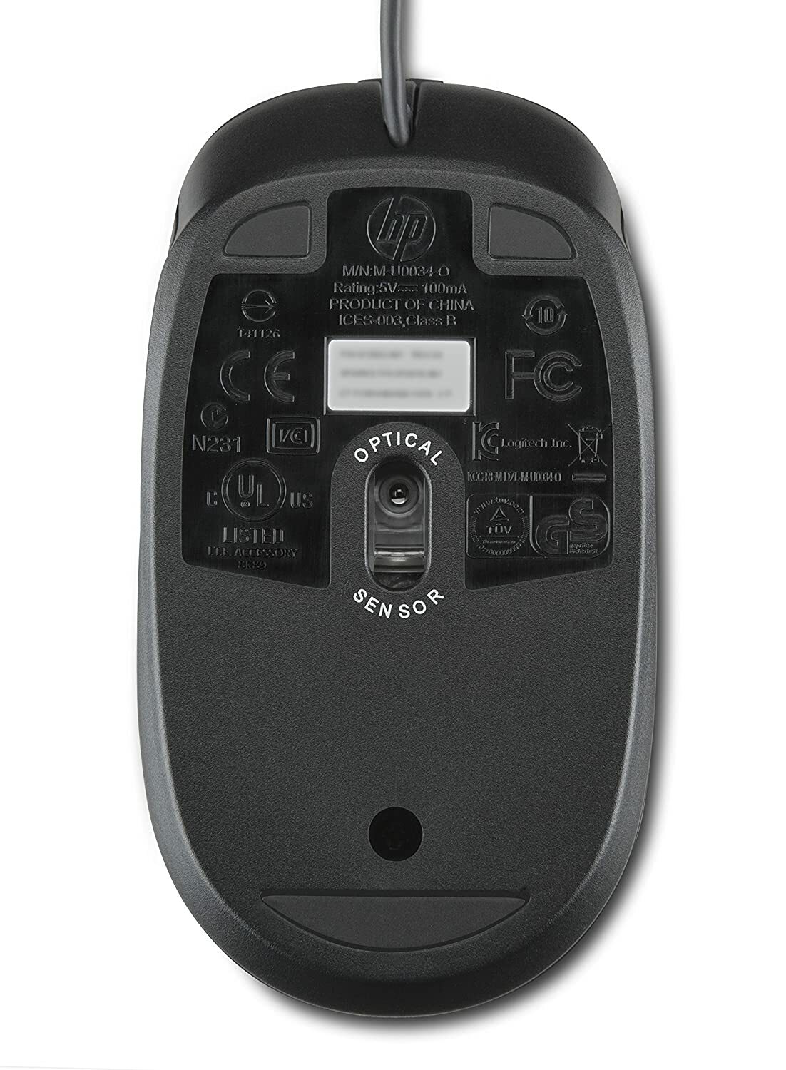 HP Optical Mouse MSU0923 Black