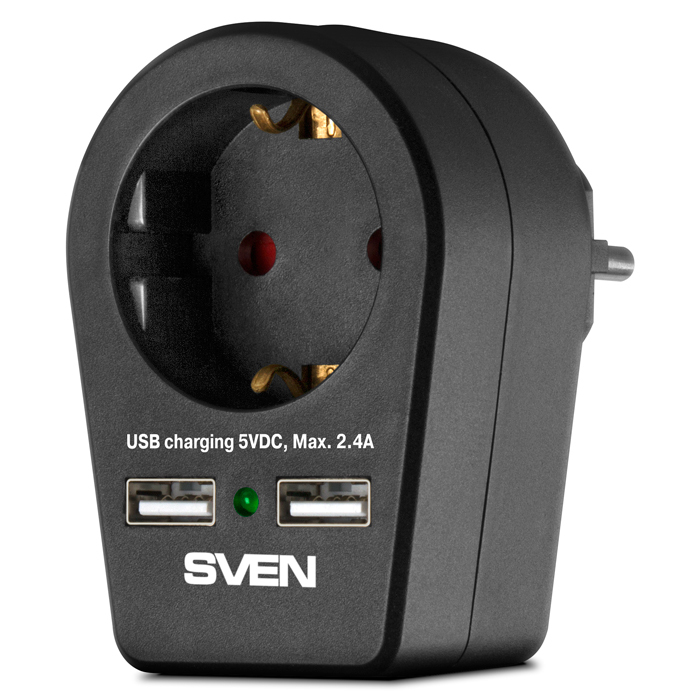 Sven SF-01U Surge Protector Black
