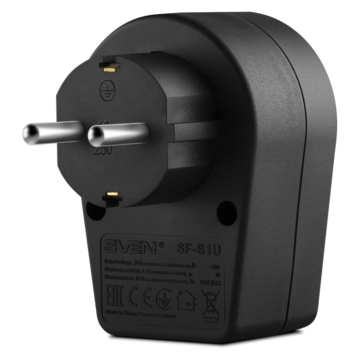 Sven SF-01U Surge Protector Black