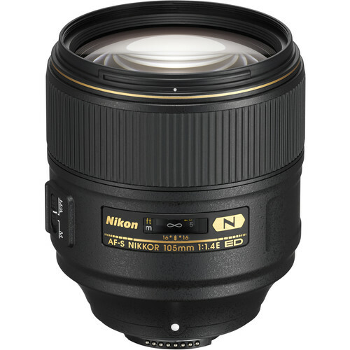 NIKON AF-S NIKKOR 105mm f/1.4E ED JAA343DA / Black