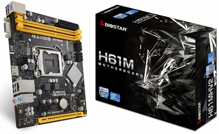 Biostar H61MHV2 mATX Socket 1155 Dual 2xDDR3-1600