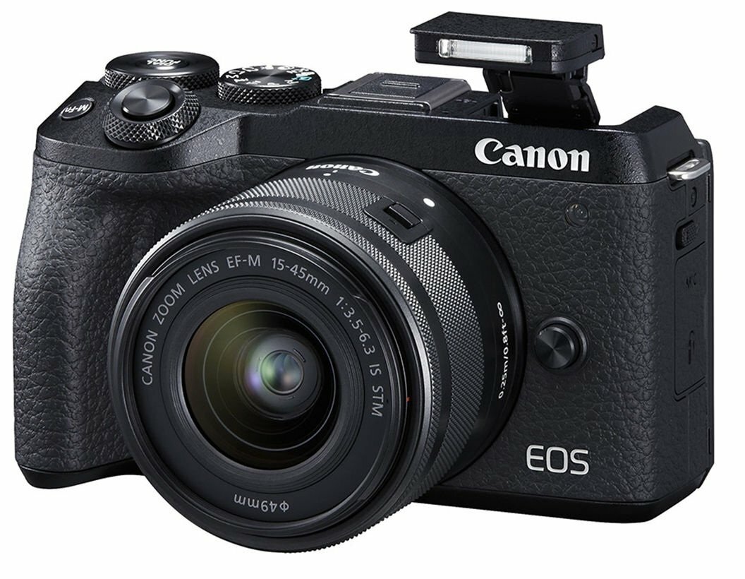 Canon EOS M6 II 15-45 IS STM + EVF-DC2 / Black