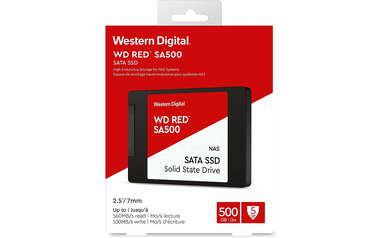 WesternDigital Red SA500 NAS 2.5" SATA SSD 500GB / Red