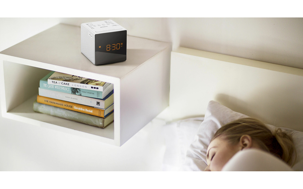 SONY ICF-C1T Clock Radio with dual alarm / White