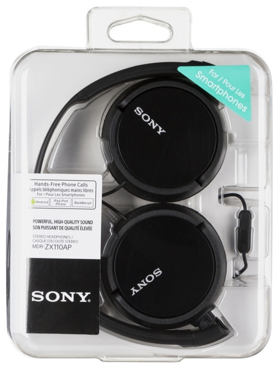 SONY MDR-ZX110AP / 3.5mm 4pin Black