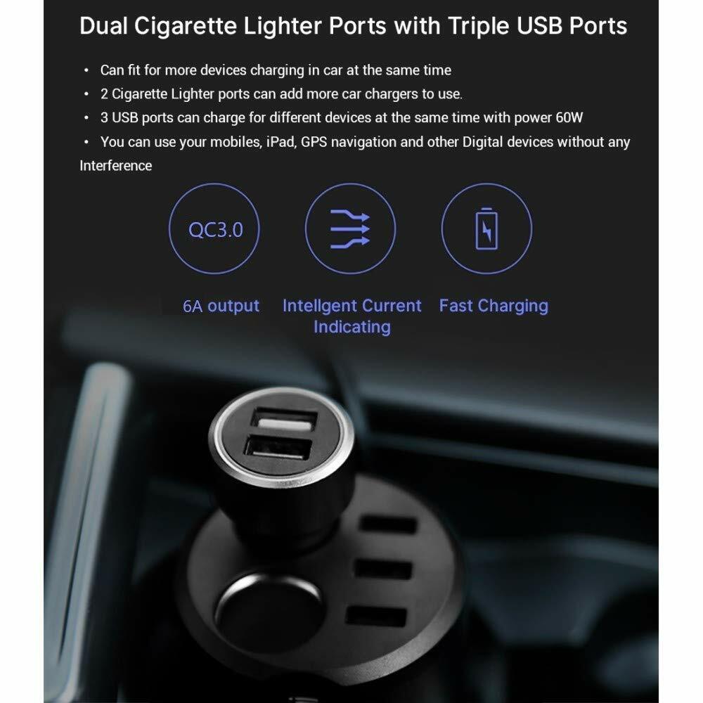 Xiaomi 70mai Cigarette Lighter Socket Pro / MidriveCC04 / Black