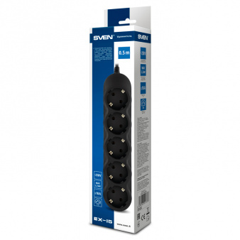 SVEN EX-I5 Surge Protector for UPS 0.5m / Black