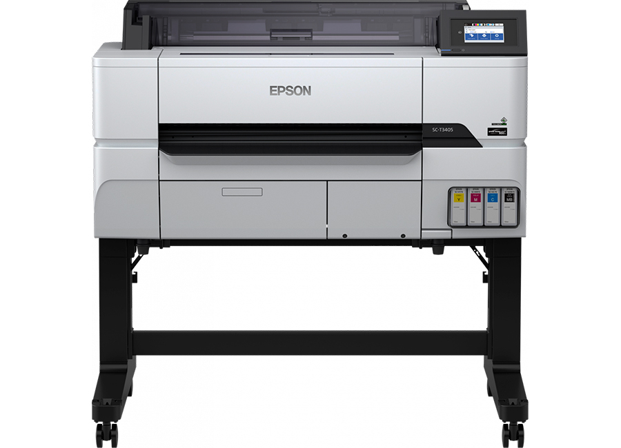 Plotter Epson SureColor SC-T3405 24" large format wireless printer with stand Paper / White