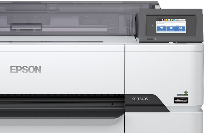 Plotter Epson SureColor SC-T3405 24" large format wireless printer with stand Paper / White