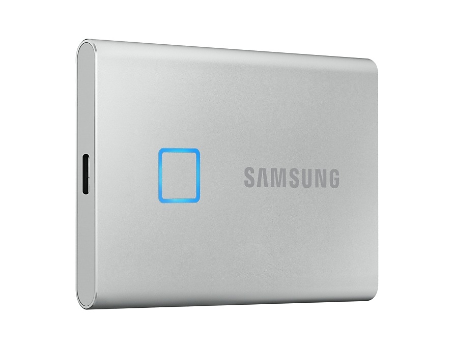 Samsung Portable SSD T7 Touch 1.0TB / MU-PC1T0 Silver