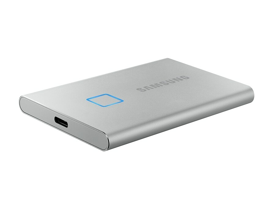 Samsung Portable SSD T7 Touch 1.0TB / MU-PC1T0 Silver
