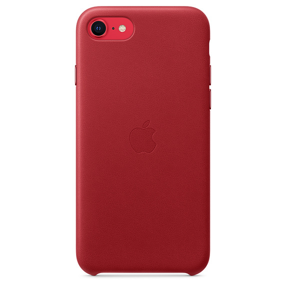 Apple Original iPhone SE 2020 Leather Case / Red