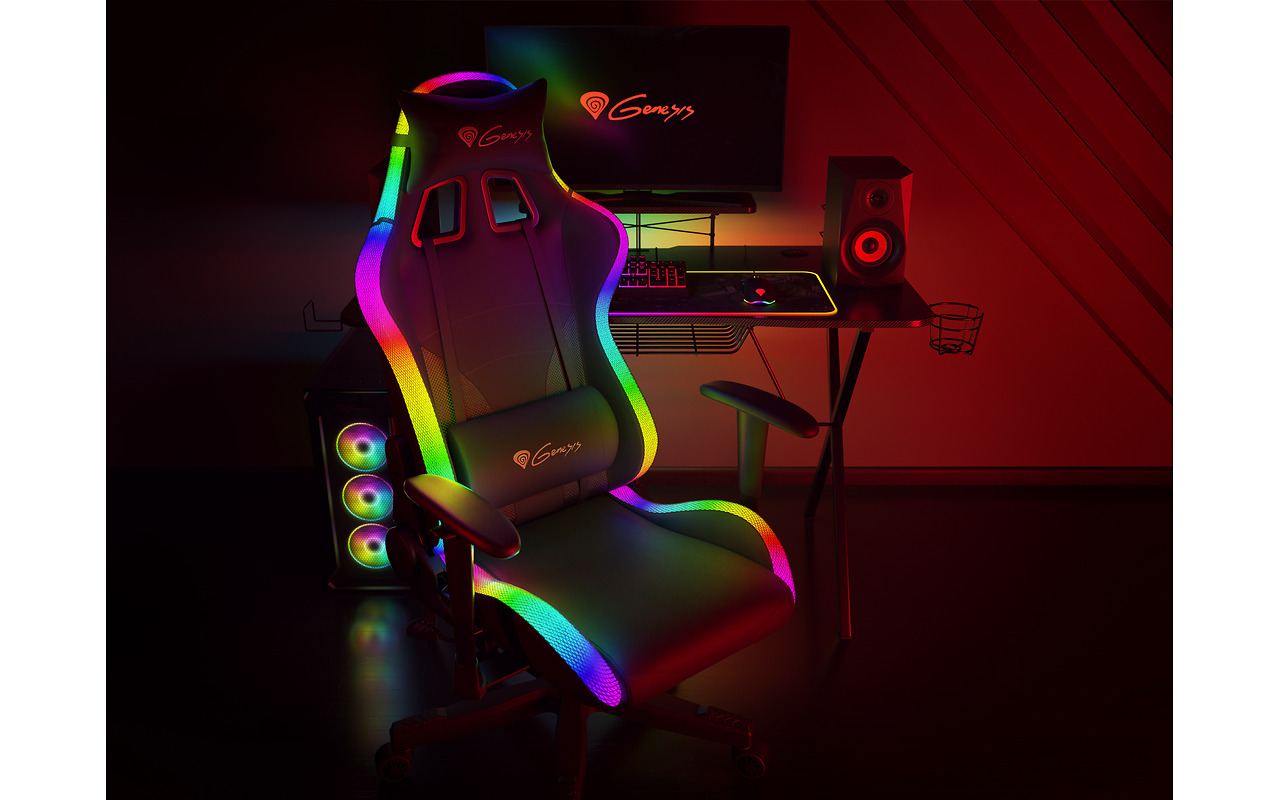 Genesis Chair Trit 600 RGB Backlight NFG-1577 / Black