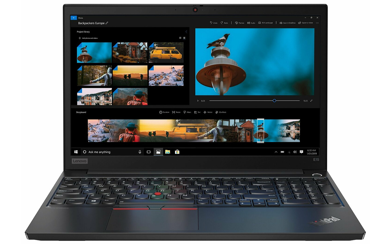 Lenovo ThinkPad E15 / 15.6" WVA FullHD / Ryzen 5 4500U / 16GB DDR4 / 512GB SSD / AMD Radeon Graphics / Dos / Black