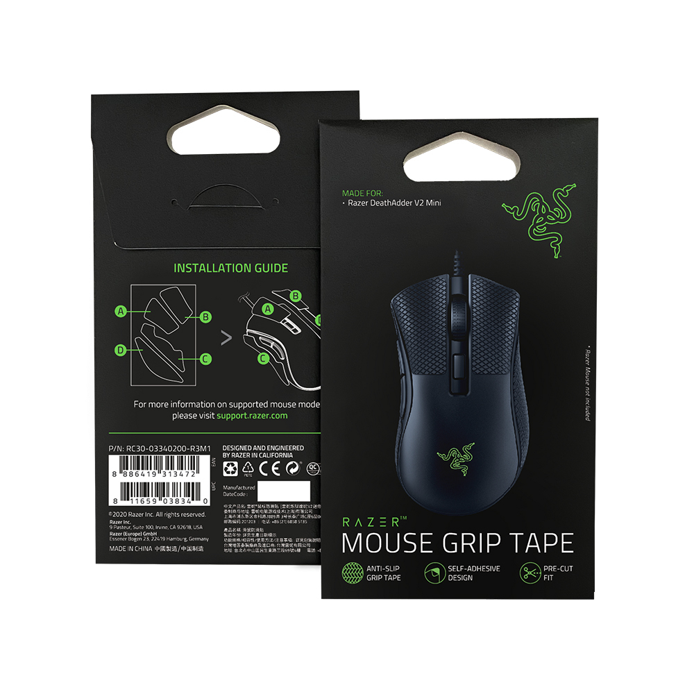 Razer DeathAdder V2 Mini + Grip Tapes / RZ01-03340100-R3M1 / Black