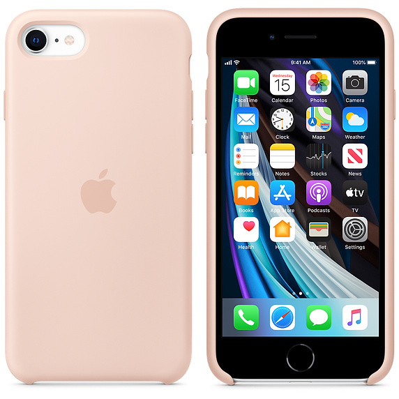 Apple Original iPhone SE 2020 Silicone Case / Pink